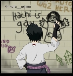 sasuke graffiti